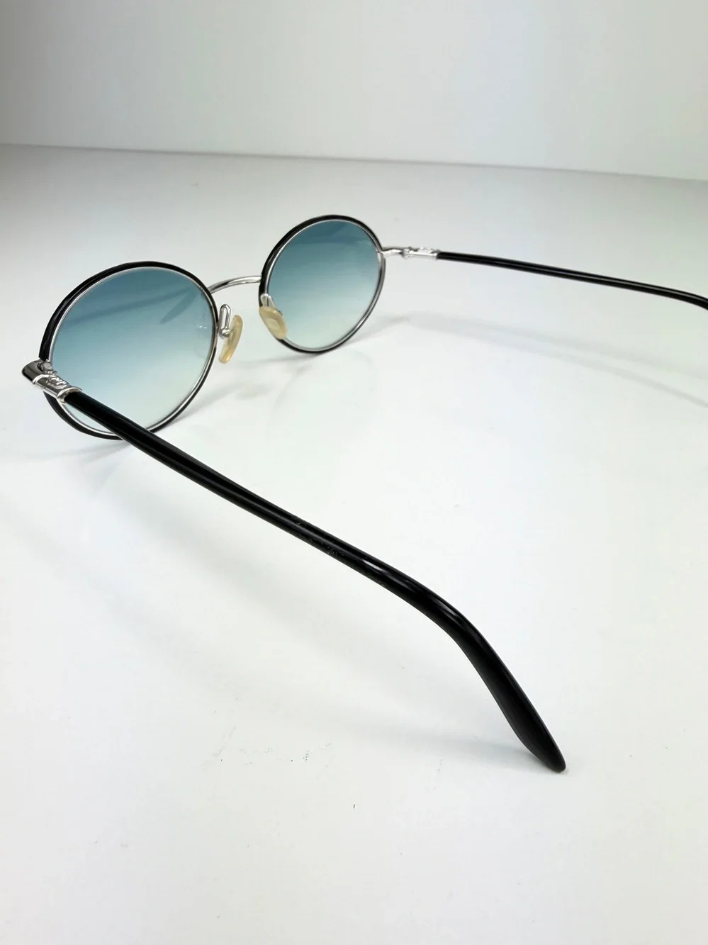 Vintage Christian Dior 2057 79D Sunglasses Custom Teal Mirror Oval Monsieur Set